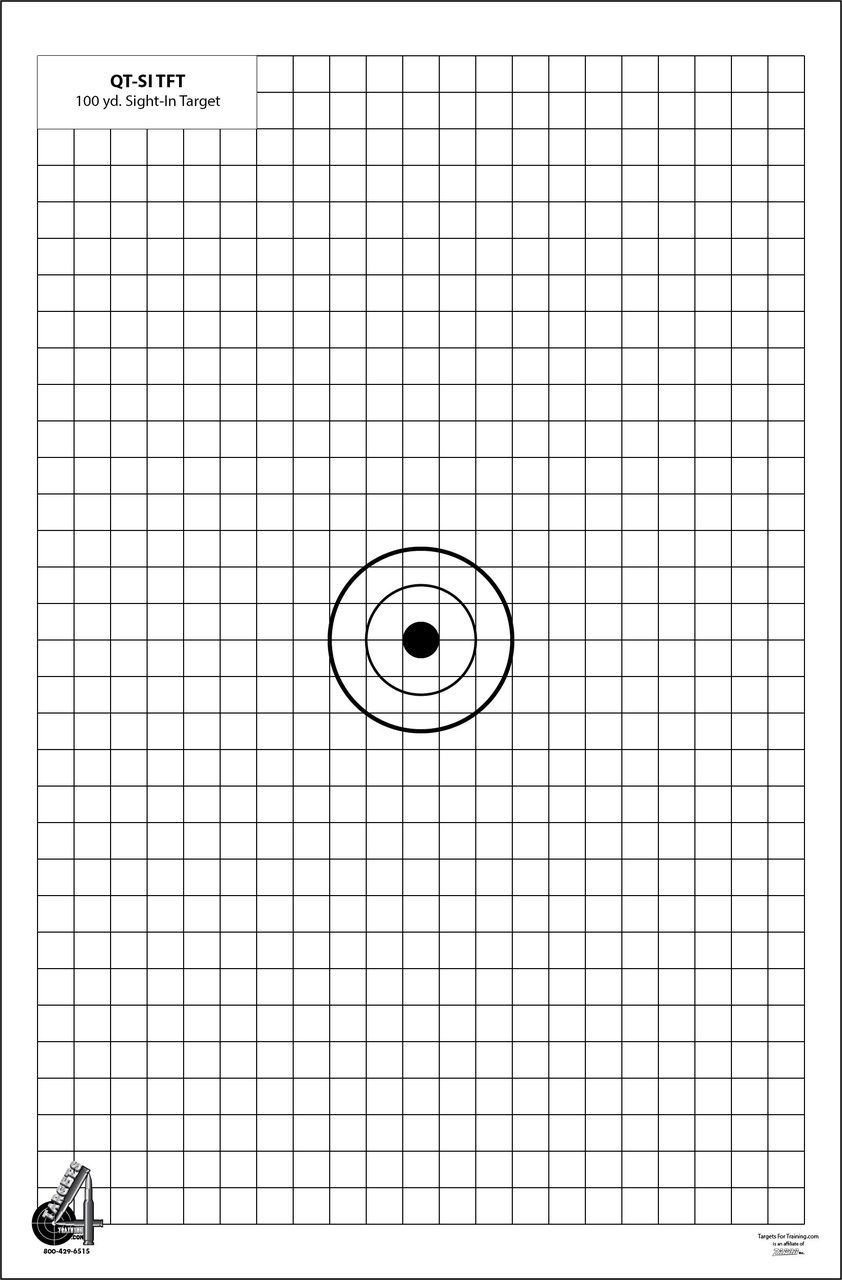 QT-SI TFT- Tube of 6 Targets - Targets 4 Training